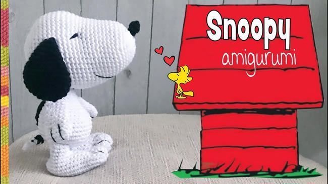 SNOOPY amigurumi patrón tutorial